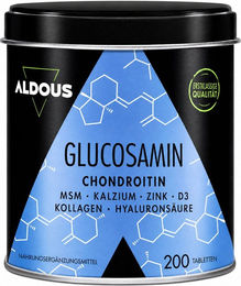 Aldous Glucosamin Chondroitin Beauty-Kollagen-Kombi Tabletten glutenfrei laktosefrei ohne Zusatzstoffe – Bild 1 von 2