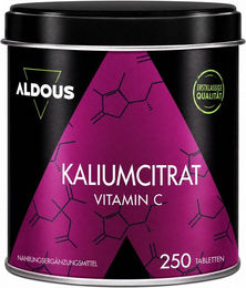 Aldous Kalium Tabletten 250 mg glutenfrei laktosefrei ohne Zusatzstoffe für Sportler – Bild 1 von 3