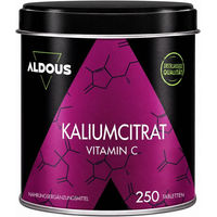 Produktbild von Aldous Kalium Tabletten 250 mg glutenfrei laktosefrei ohne Zusatzstoffe für Sportler