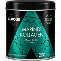 Produktbild von Aldous Kollagen Kapseln mit marinem Fisch Typ I und Typ III glutenfrei und laktosefrei