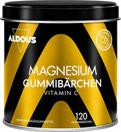 Aldous Magnesiumcitrat Gummis vegan glutenfrei laktosefrei ohne Gelatine für Erwachsene und Kinder 120 Stück – Bild 1 von 3