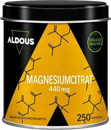 Aldous Magnesiumcitrat Kapseln glutenfrei laktosefrei ohne Zusatzstoffe – Bild 1 von 3