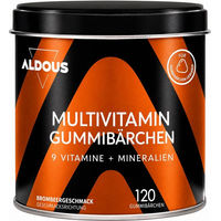 Produktbild von Aldous Multivitamin Haar-Vitamine Gummis vegan glutenfrei laktosefrei ohne Gelatine 120 Stück