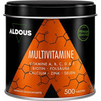 Produktbild von Aldous Multivitamin Tabletten mit Zink, Biotin und Selen, glutenfrei und laktosefrei