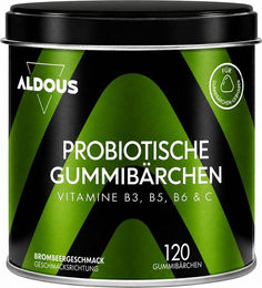 Aldous Probiotika Darmsanierung Gummis vegan glutenfrei laktosefrei ohne Gelatine 120 Stück – Bild 1 von 3