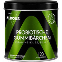 Produktbild von Aldous Probiotika Darmsanierung Gummis vegan glutenfrei laktosefrei ohne Gelatine 120 Stück