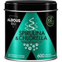 Produktbild von Aldous Spirulina und Chlorella Superfood-Mischung Tabletten vegan ohne Zusatzstoffe