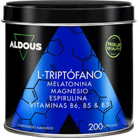 Produktbild von Aldous Tryptophan mit Melatonin vegan Kapseln 200 mg