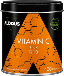 Aldous Vitamin C Tabletten mit Ascorbinsäure 1000 mg glutenfrei und laktosefrei – Bild 1 von 2