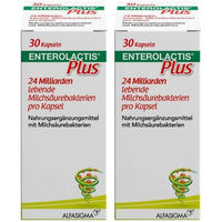 Produktbild von ALFASIGMA Enterolactis Plus Kapseln mit L. casei DG vegetarisch laktosefrei und glutenfrei für Erwachsene Kinder sowie Schwangere und Stillende