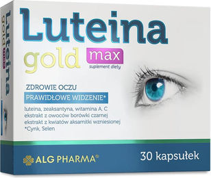 Alg Pharma Lutein Gold Max mit Ringelblume, Vitamin A und Kapseln für Erwachsene, 30 Stück – Bild 1 von 1
