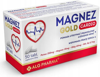 ALG Pharma Magnez Gold Cardio Magnesium Komplex Tabletten für Erwachsene 50 Stück – Bild 1 von 2