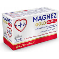 Produktbild von ALG Pharma Magnez Gold Cardio Magnesium Komplex Tabletten für Erwachsene 50 Stück