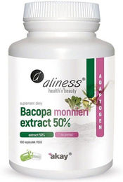 Aliness Bacopa monnieri-Extrakt 50% Kapseln glutenfrei und laktosefrei – Bild 1 von 1
