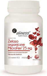 Aliness MicroFerr Organic Eisen 25 mg Tabletten glutenfrei und laktosefrei 100 Stück – Bild 1 von 1