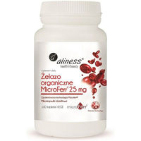 Produktbild von Aliness MicroFerr Organic Eisen 25 mg Tabletten glutenfrei und laktosefrei 100 Stück