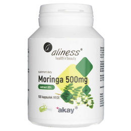 Aliness Moringa Extrakt 20 % 500 mg Kapseln 100 Stück – Bild 1 von 4