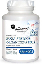 Aliness MSM Organic Sulphur PLUS Tabletten 180 Stück glutenfrei und laktosefrei – Bild 1 von 1
