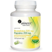 Produktbild von Aliness Multi-Enzym-Komplex Bromelain und Papain 500 mg Kapseln glutenfrei