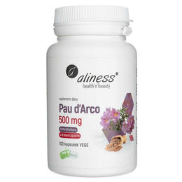 Aliness Pau d'Arco Lapacho Rinde 500 mg Kapseln 100 Stück vegan ohne Zusatzstoffe – Bild 1 von 1