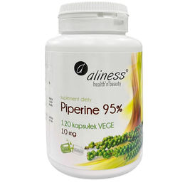Aliness Piperin 95% 10 mg Kapseln vegan vegetarisch glutenfrei laktosefrei – Bild 1 von 1