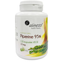 Produktbild von Aliness Piperin 95% 10 mg Kapseln vegan vegetarisch glutenfrei laktosefrei