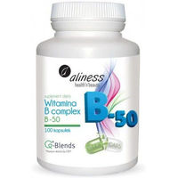 Produktbild von Aliness Vitamin B-Komplex B-50 Vegan Kapseln 100 Stück glutenfrei laktosefrei