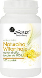 Aliness Vitamin E Kapseln glutenfrei und laktosefrei 100 Stück – Bild 1 von 1