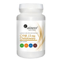 Produktbild von ALINESS Zink-Chelat Zinkbisglycinat 15 mg Tabletten 100 Stück Vegan