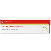 Produktbild von ALIUD Pharma Zink AL 25 mg Brausetabletten, 40 Stück