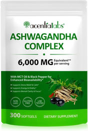 ALIVER Ashwagandha Extrakt Komplex Hochdosiert Glutenfrei Kapseln – Bild 1 von 3