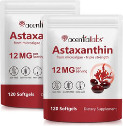 Aliver Astaxanthin Kapseln mit Algenextrakt hochdosiert glutenfrei 120 Stück – Bild 1 von 4