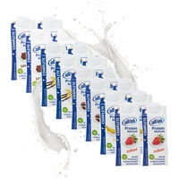 Produktbild von all in® 5er MIX COMPLETE Protein 14 x 200 ml Hochkalorische Trinknahrung auf Milch-Basis vegetarisch mit 5 Sorten Vanille Kaffee Erdbeer Banane Schoko