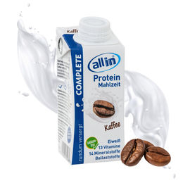 all in COMPLETE Protein Drink Kaffee 14x 200ml Hochkalorische Trinknahrung auf Milch-Basis – Bild 1 von 1