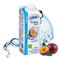 Produktbild von all in® LIGHT Protein Water Maracuja 14 x 250 ml mit Kollagen Low Carb fettfrei allergenfrei