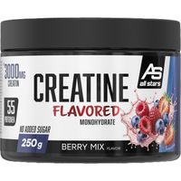 Produktbild von All Stars Creatin Monohydrat Pulver Berry Mix vegan zuckerfrei 250g