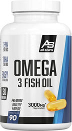 All Stars Omega 3 Fish Oil Kapseln für Sportler zuckerfrei und ohne Zusatzstoffe 90 Stück – Bild 1 von 1