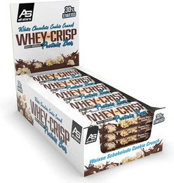All Stars Whey Crisp Protein Bar White Chocolate Cookie Crunch zuckerfrei Proteinriegel – Bild 1 von 1