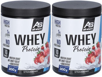 ALL STARS Whey Protein Mischung Erdbeere zuckerfrei 300 g Pulver – Bild 1 von 1