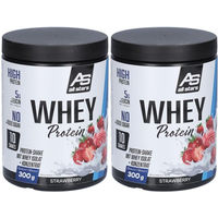 Produktbild von ALL STARS Whey Protein Mischung Erdbeere zuckerfrei 300 g Pulver
