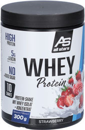 ALL STARS Whey Protein Mischung Erdbeere zuckerfrei 300 g Pulver – Bild 1 von 2