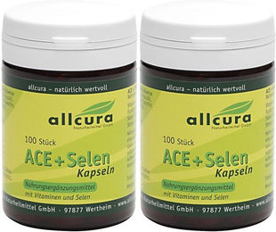 allcura ACE + Selen Vitamin-Kombination Kapseln 100 Stück – Bild 1 von 3