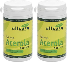 allcura Acerola Kapseln mit Hagebutte 240 Stück – Bild 1 von 1