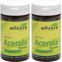 Produktbild von allcura Acerola Kapseln mit Hagebutte natürlich 100 Stück