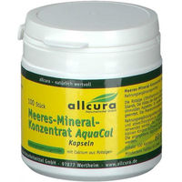 Produktbild von Allcura AquaCal Meeres-Mineral-Konzentrat Rotalgen mit natürlichem Calcium Algenkalk Sango Kapseln 100 Stück