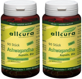 allcura Ashwagandha Bio Kapseln – Bild 1 von 2