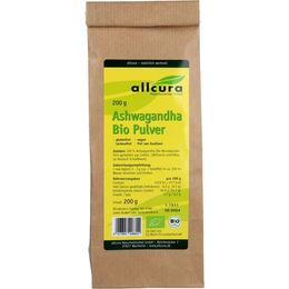 allcura Ashwagandha Bio Pulver 200 g – Bild 1 von 3