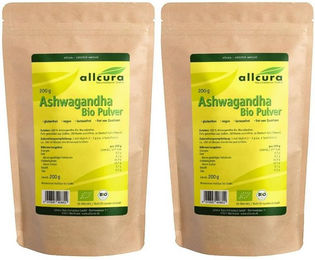 allcura Ashwagandha BIO Pulver vegan glutenfrei laktosefrei ohne Zusatzstoffe – Bild 1 von 3