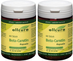 allcura Beta-Carotin Kapseln – Bild 1 von 3