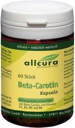 Allcura Beta-Carotin Kapseln mit Vitamin A 60 Stück – Bild 1 von 4